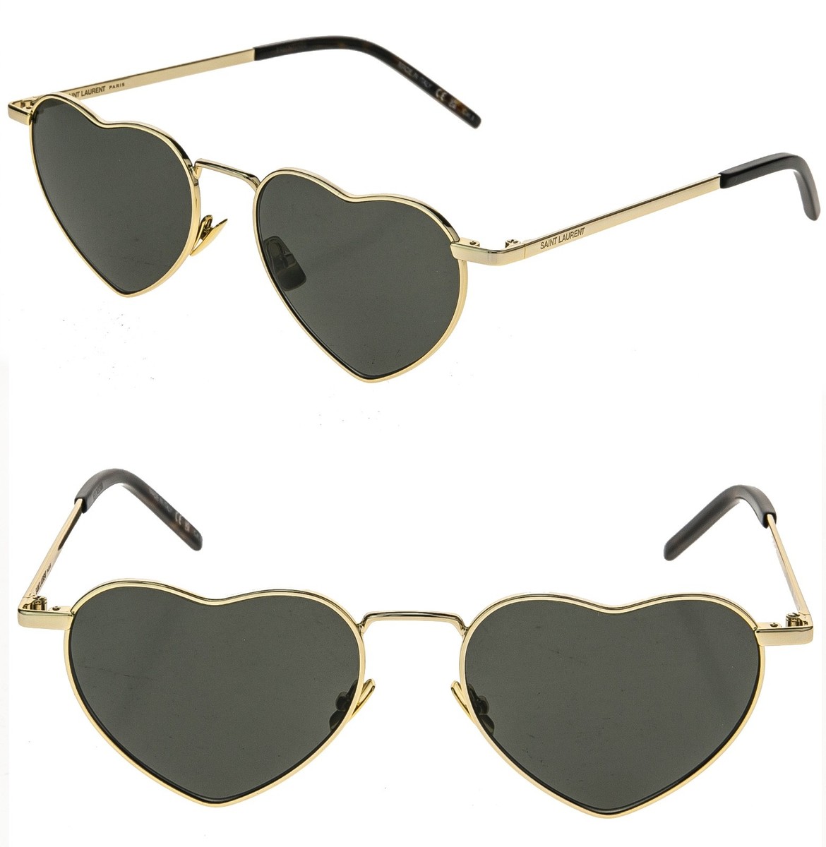 Yves Saint Laurent SL 301 LOULOU Geometric Sunglasses Gold