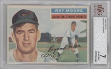 1956 Topps Ray Moore (White Back) #43 BVG 7 0q3