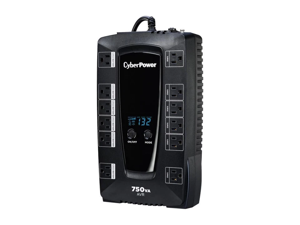CyberPower AVRG750LCD 750 VA 450W 12 Outlets Intelligent LCD UPS - Image 3 of 4