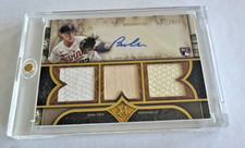 Brooks Lee 2025 Topps Museum Collection Triple Relic Auto Gold /50 Rookie Twins