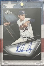 2021 TOPPS CHROME BLACK BASEBALL #CBA-NR NOLAN RYAN  AUTO TEXAS RANGERS