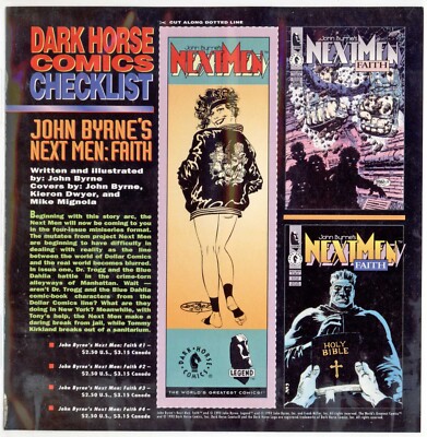 Dark Horse Comics - Next Men promo card panel [Dark Horse Comics 1993]