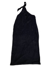 DAILY PRACTICE BY ANTHROPOLOGIE WOMEN'S RUCHED ONE-SHOULDER DRESS IN BLACK SZ XS