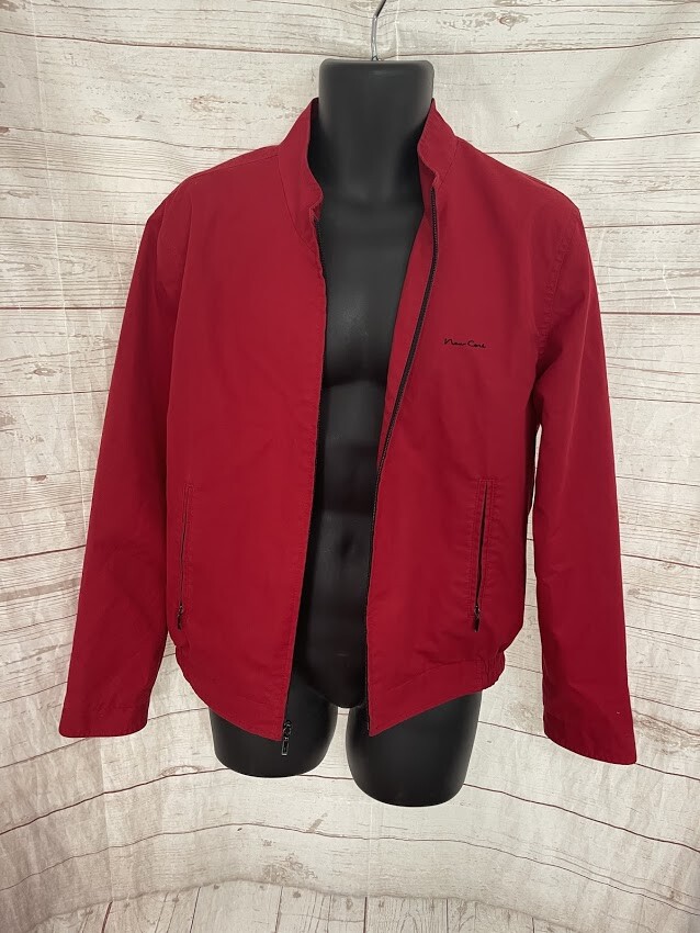 New Cort Men's Full Zip Red Basic Jacket Size 38 - image 2