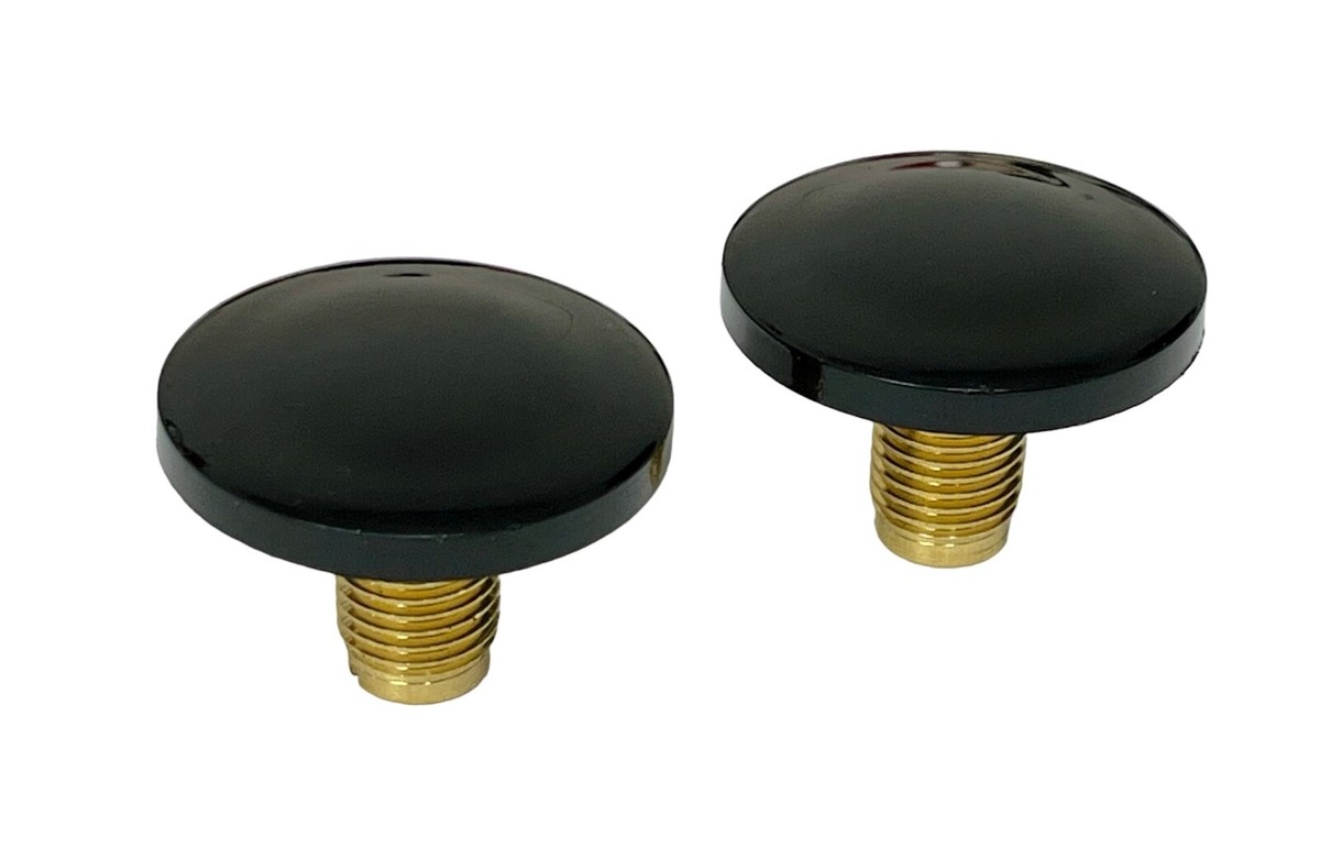 2 x LEER truck cap rear door / side windows large buttons #51454