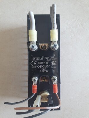 CELDUC SC967100 Solid State Relay 75A 24-600Vac 75A 480V Input Halbleiterrelais