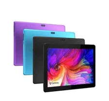Gateway Tablet 10.1" LCD Display, Front/Rear camera. Black, Purple & Turquoise