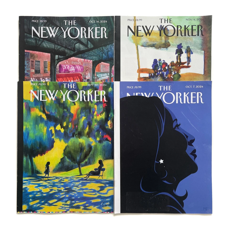 Four 2024 New Yorker Magazine Q4 Issues • No Subscription Labels - Image 2 of 2