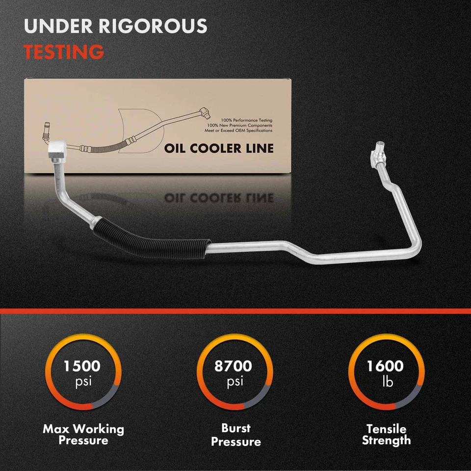 Outlet Engine Oil Cooler Hose Assembly for Chevrolet Impala 2000-2005 V6 3.8L - Image 3 of 4