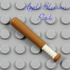 NEW Lego Minifig Brown BASEBALL BAT  - Friends Sports Player Gear Utensil Weapon