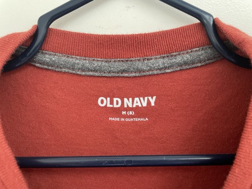 Old Navy Kids Boys Lake Tahoe California Nevada Long Sleeve Shirt Red Orange M 8 - Picture 2 of 4