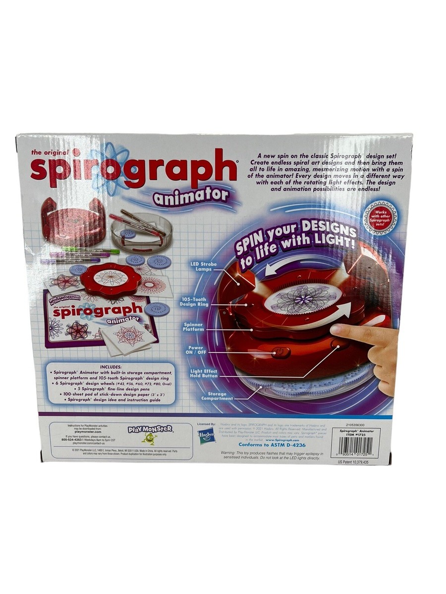 Spirograph Animator by Hasbro Spiral Art Designs Using A Power