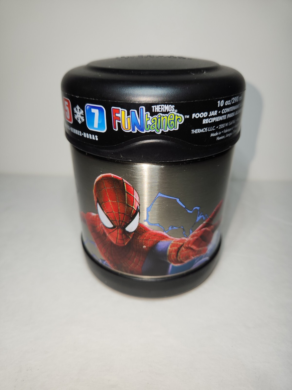 Thermos Funtainer Spiderman Marvel Vacuum Insulated Kids Food Jar 10 Oz