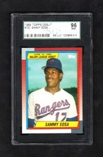 1989 Topps Debut SAMMY SOSA RC #120 --- SGC 9 MINT !!!