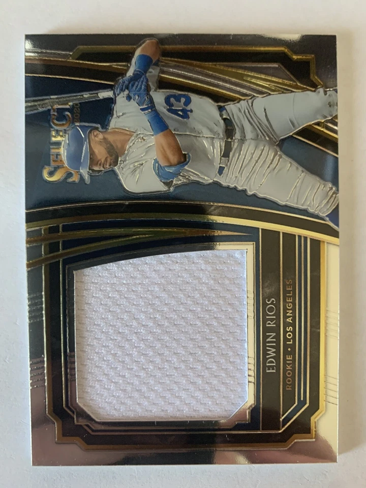 2020 Panini Select Edwin Rios Relic #RJS-ER Dodgers - Image 2 of 4