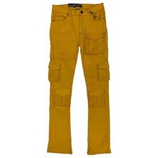Men URBAN BEAST Twill Long Pocket Stacked Pants
