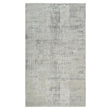 8'1" x 16' Gray Modern Design Wool Hand Knotted Gallery Size Runner Rug R64689