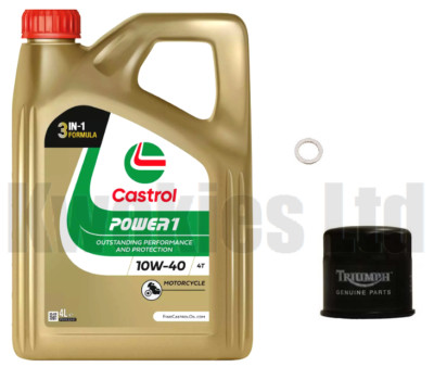 Triumph Tiger 800 XC Service Kit Ölwechsel Öl Motul 7100 10W40 Ölfilter