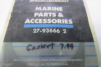 T52 Genuine Mercury Quicksilver 27-936662 Gasket OEM Factory Boat  