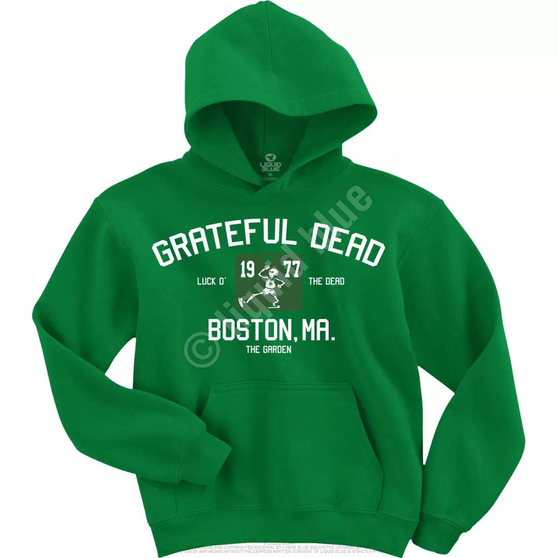 GRATEFUL DEAD THE GARDEN Boston MA PULLOVER HOODIE M 3X 4X 5X