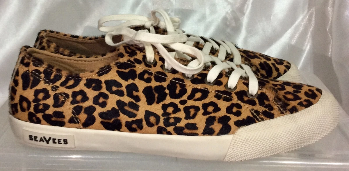 SEAVEES Monterey Sneaker Mulholland Leopard Print Calf Hair Shoes