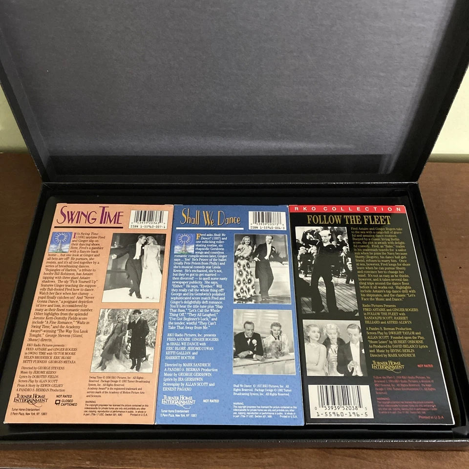 Astaire & Rogers RKO Pictures Original Studio Edition Set Of 3 Sealed VHS Tapes - Image 3 of 4