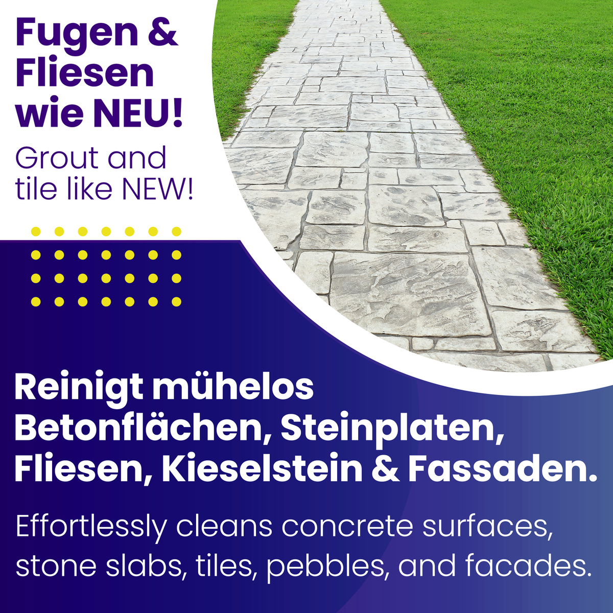 Platten- Und Wegereiniger 5kg Pflasterreiniger Außenreiniger Unkrautvernichter E - Foto 7