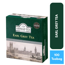 Ahmad Tea Earl Grey Tea 100 Tagged Tea Bags 200 gram Brunch Hot Drinks