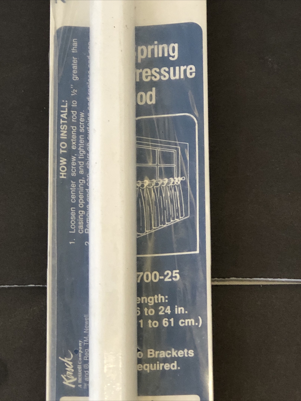 Kirsch Spring Pressure Continental Rod (16” 24”) White 1/2” eBay