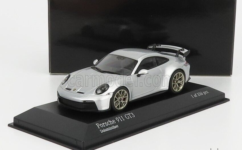 Minichamps 2020 PORSCHE 911 GT3 Silver LE 336pcs 1:43 New!*NICE