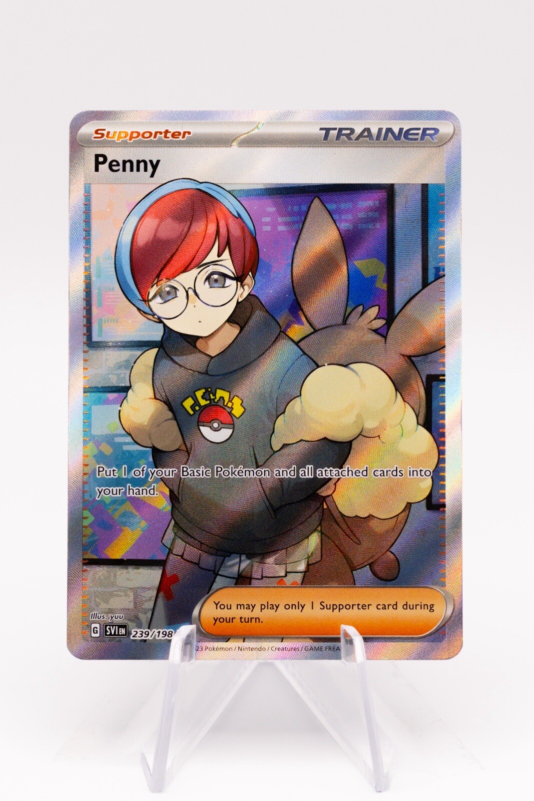 Penny 239/198 Full Art Secret Rare Scarlet & Violet Pokemon TCG Card NM-MT