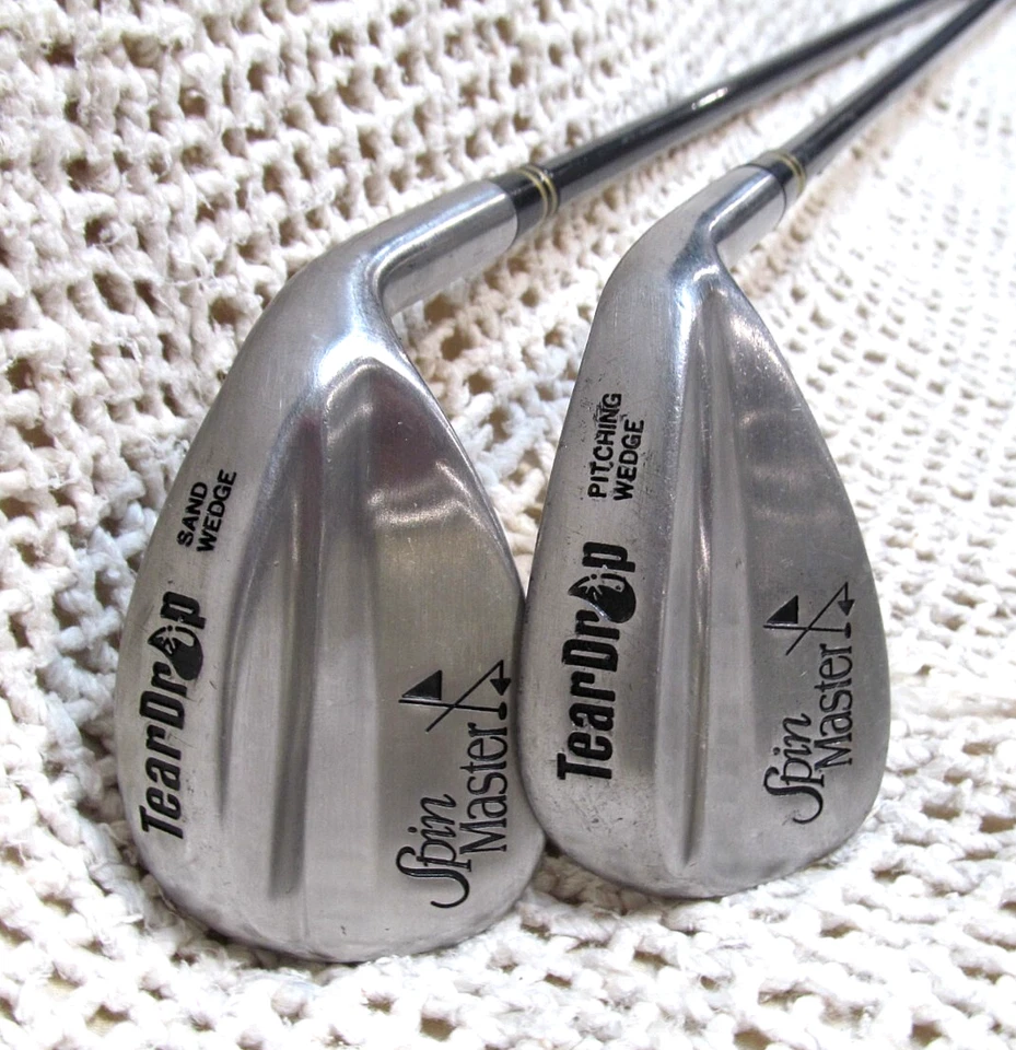 TearDrop SPIN MASTER (PW & SW) 2Pc Wedge Set RH - Stiff Flex Graphite Shafts - Image 4 of 4