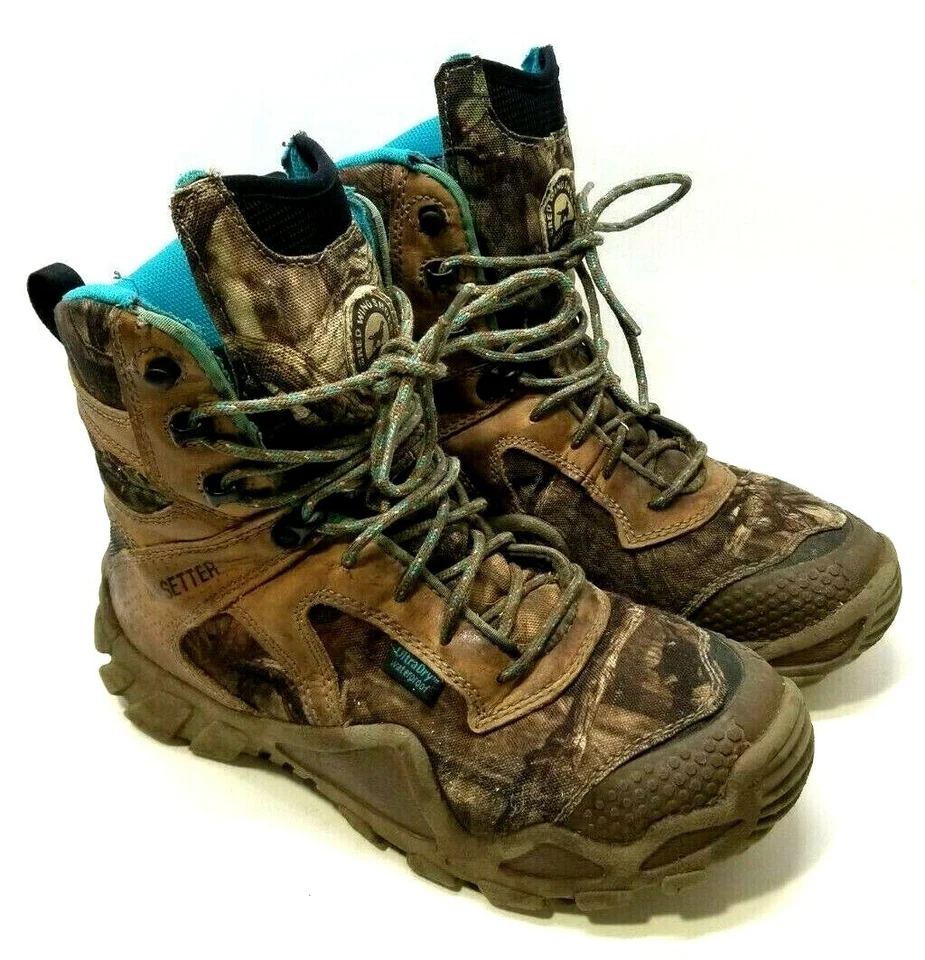 Red Wing Shoes Irish Setter Hunt Camo Scent Ban Women’s Size 8.5 (G26) - Image 2 of 4