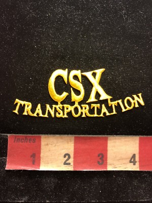 Vtg CSX TRANSPORTATION Railroad Advertising Patch 84X