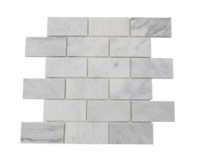Carrara 4x2 Brick Marble Tile Natural Stone Brick Tile Bath Shower Tile Bathroom