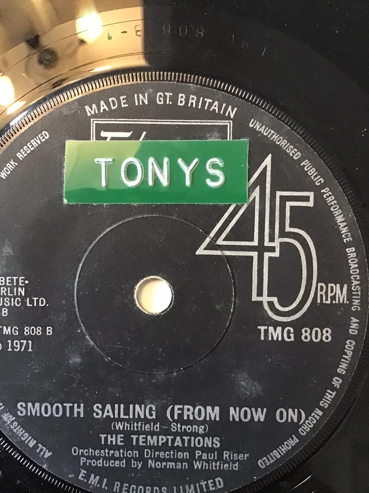 The Temptations - Take Look Around / Smooth Sailing From Now On - M- - Image 2 of 2