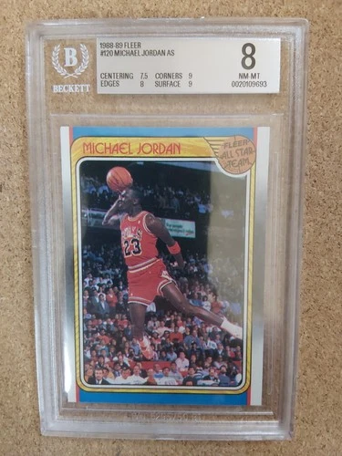 1988-89 Fleer - Fleer All Star Team Michael Jordan #120 BGS 8 NM-MT