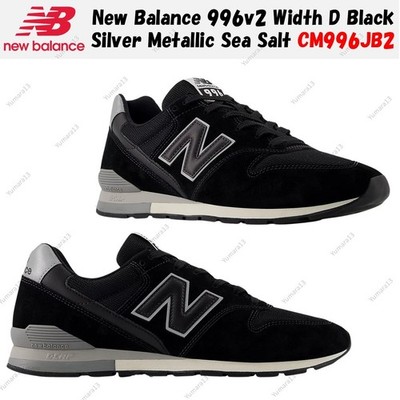 New Balance 996v2 Weite D Schwarz Silber Metallic Sea Salt CM996JB2 Herren Gr.