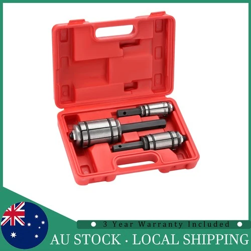 3 PCS Car Tail Pipe Expander Set Muffler Exhaust Pipe Dent Remover Tool Kit RED