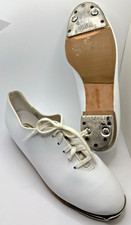 White Lace-Up Award Clogging/Tap Dance Shoes with Steven's Stompers Girl Size 5