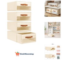 Schubladen Ordnungssystem Schubladenboxen - Aufbewahrungsbox Faltboxen Mit Fe...
