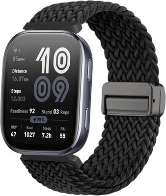 Magnetic Braided Nylon Watch Bands Compatible with Amazfit Bip 6/ Bip 5,22Mm