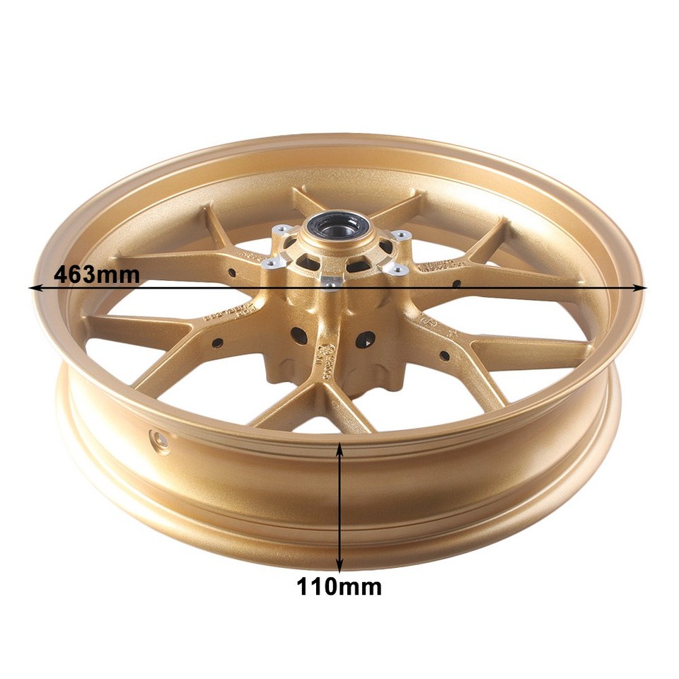 Motorcycle Front/Rear Wheel Rim Gold For 2012-2016 Honda CBR1000RR ...