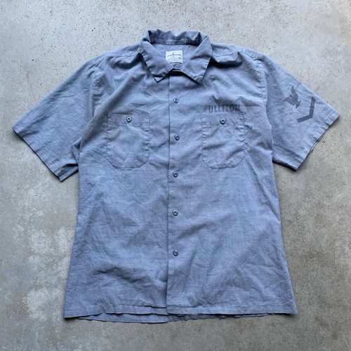 1970’s US Navy Seafarer Chambray Shirt Stencil’s Men’s Medium Regular