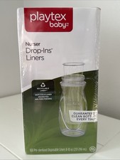Playtex Baby Drop-Ins 8fl. Oz. Baby Bottle Liners 100 Pieces NEW Sealed