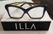 ILLA EYEGLASSES FRAMES ONLY/ MADE IN ITALY SVEVA 58/15/135 BLUE W CASE