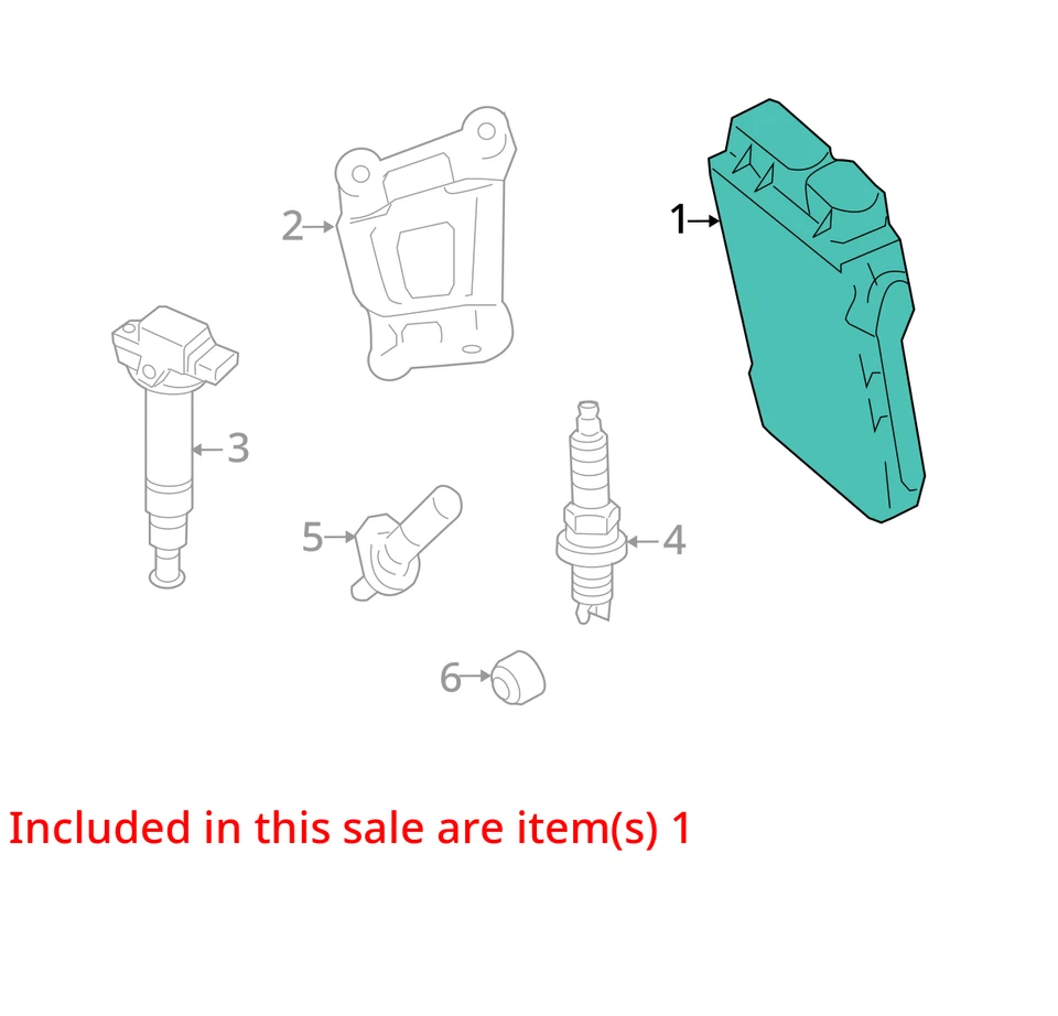 Módulo de control informático del motor Scion xD 2008 ECU 85 k millas OE - LKQ398921776 Foto 4 de 4