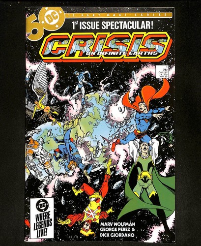 Crisis on Infinite Earths #1 Wraparound Cover DC Comics 1985