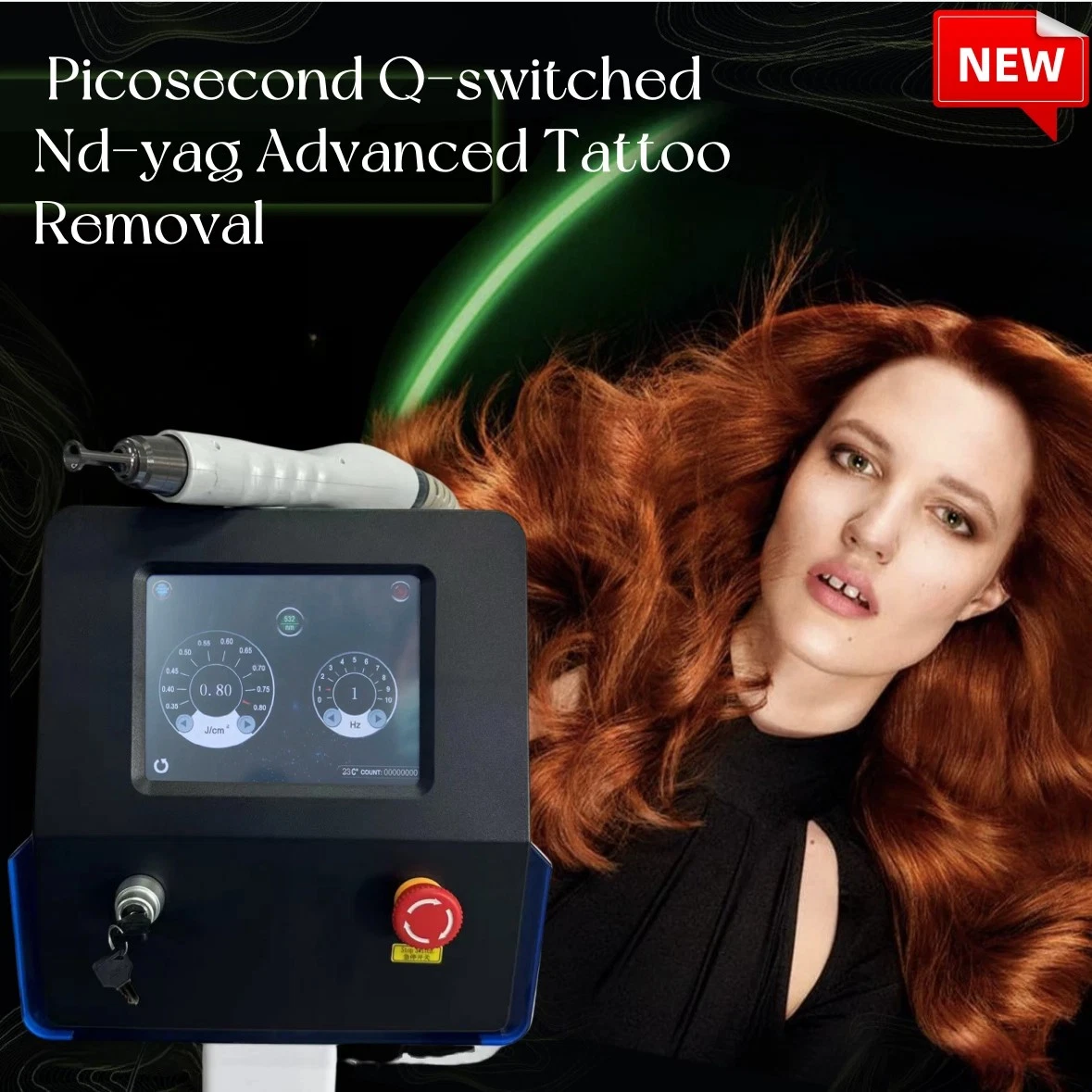 Picosecond Q-Switch ND Yag Laser Machine Pico Laser Tattoo Removal Machine image 4