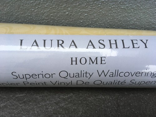 NEW LAURA ASHLEY SUPERIOR VINYL WALLCOVERING- PERCY GOLD - W077265-A/I - Picture 4 of 12
